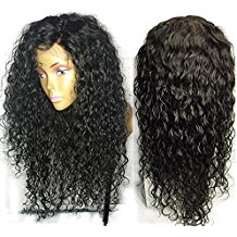 360 Lace Frontal water Wave Human Hair Wigs-Glueless 150% Density kinky curly Brazilian Virgin Remy full front Wigs For Black Woman 14inch