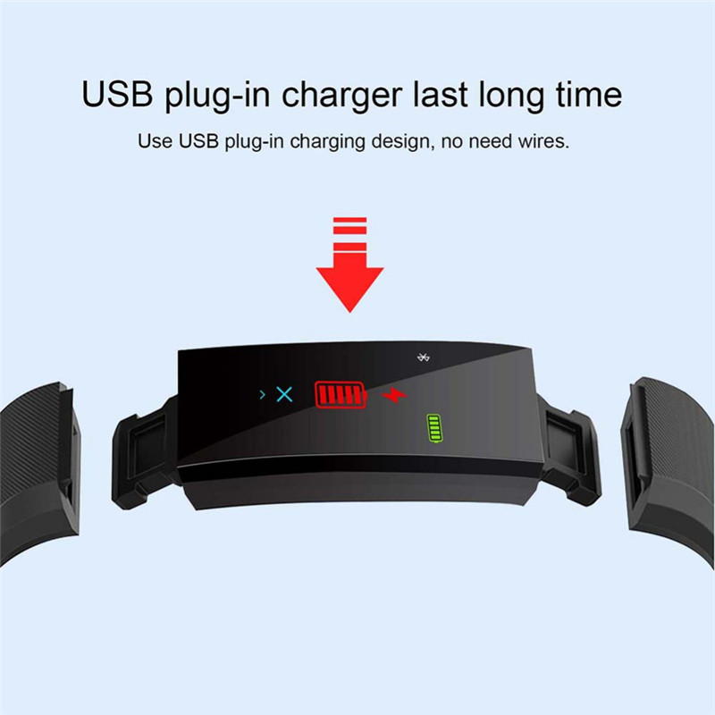 Smart Watch LCD Screen ID115 Plus Bracelet Fiess Watches Band Heart Rate Blood Pressure Monitor Wristband free shipping