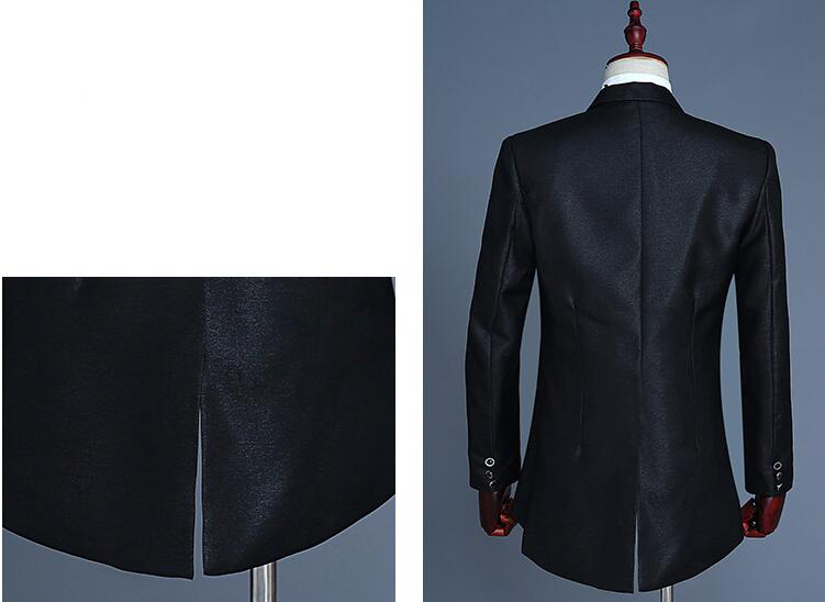 Magician Little Swallowtail Suit Men's Vocal Chorus Conductor Performance Gown Coat Nightclub Bar Hoster Suits Wedding Formal Tuxedos