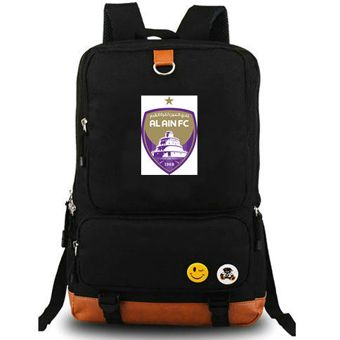 Al Ain rucksack United Arab Emirates daypack FC football club schoolbag Soccer packsack Team backpack Laptop school bag Outdoor day pack, Black
Al Ain rucksack United Arab Emirates daypack FC football club schoolbag Soccer packsack Team backpack Laptop school bag Outdoor day pack, Black