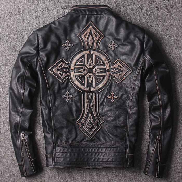 2017 Stamped Criss-Cross vintage affliction genuine leather jackets motorcycle men jackets sale, Black
2017 Stamped Criss-Cross vintage affliction genuine leather jackets motorcycle men jackets sale, Black
