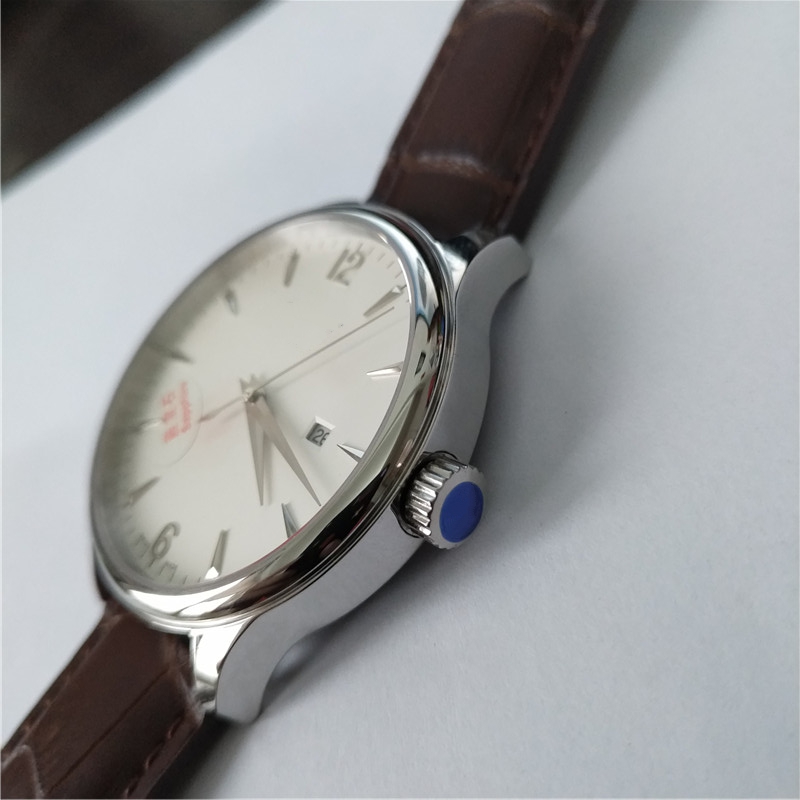 Hot sale Man watch Stainless steel luxury business wristwatch quartz movement New watches leather strap ts01