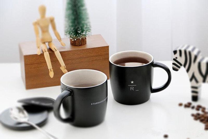 Starbucks Reserve matte black Mug 16oz Simple style 40th anniversary Memorial edition R letter ceramic coffee cup with lid spoon coaster
Starbucks Reserve matte black Mug 16oz Simple style 40th anniversary Memorial edition R letter ceramic coffee cup with lid spoon coaster