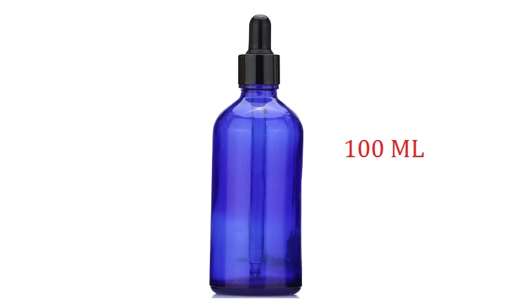 Blue Glass Liquid Reagent Pipette Bottles Eye Dropper Aromatherapy 5ml-100ml Essential Oils Perfumes bottles wholesale free DHL