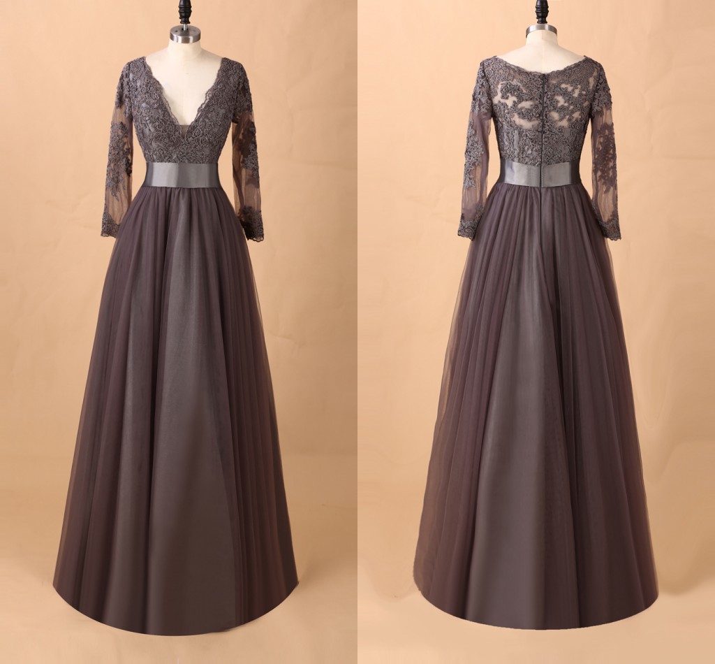 Sexy Deep V neck Plus sizer Mother of the Bride Groom Dresses Cheap Long Sleeves Hollow Back Applique Tulle Prom Evening Dress
Sexy Deep V neck Plus sizer Mother of the Bride Groom Dresses Cheap Long Sleeves Hollow Back Applique Tulle Prom Evening Dress