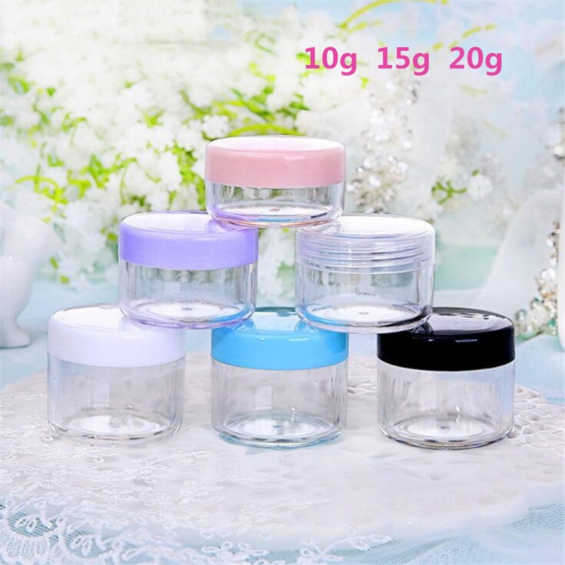 10g 15g 20g Jar Cosmetic Sample Bottle Empty Container Clear Plastic Pot Jars Makeup Containers for Lip Balm Eye Shadow
10g 15g 20g Jar Cosmetic Sample Bottle Empty Container Clear Plastic Pot Jars Makeup Containers for Lip Balm Eye Shadow
