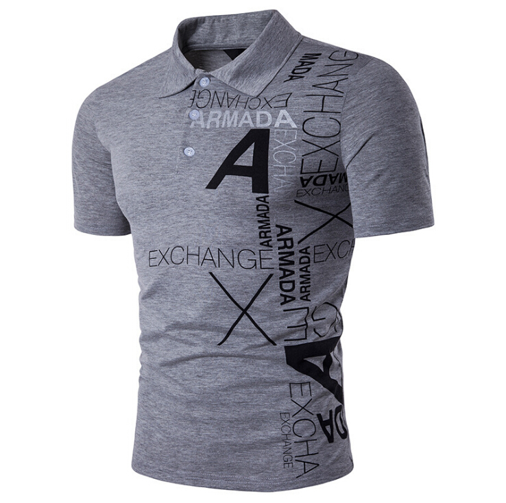 A Letter Printing Male Polos Fashion High Quality Tops Clothing Turn Down Pullover Polo Shirt, Black
A Letter Printing Male Polos Fashion High Quality Tops Clothing Turn Down Pullover Polo Shirt, Black