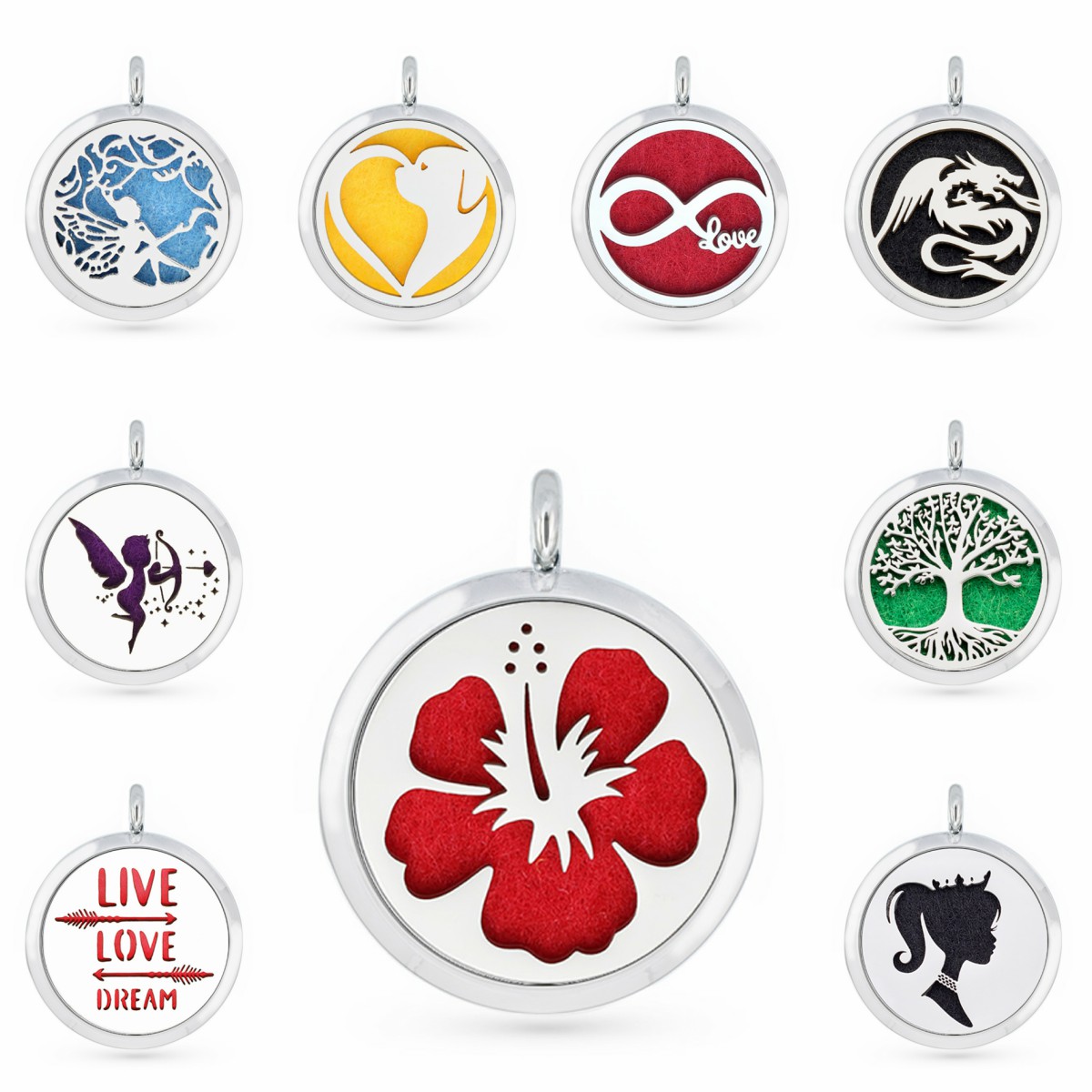 Poppy Live Love Dream Dog 30mm Magnet Essential Oil Aromatherapy Perfume Pendant Diffuser Locket Pendant Fit For Necklace Women Jewelry, Silver
Poppy Live Love Dream Dog 30mm Magnet Essential Oil Aromatherapy Perfume Pendant Diffuser Locket Pendant Fit For Necklace Women Jewelry, Silver