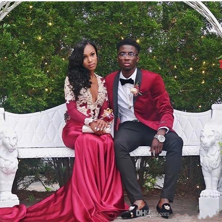 2018 New Sexy 2K18 Burgundy Prom Dresses Mermaid Long Sleeves Deep V Neck Lace Appliques Formal Evening Dresses Party Wear, Daffodil
2018 New Sexy 2K18 Burgundy Prom Dresses Mermaid Long Sleeves Deep V Neck Lace Appliques Formal Evening Dresses Party Wear, Daffodil