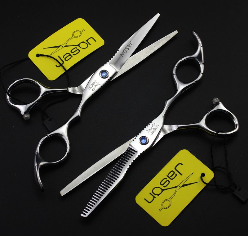 JASON HA-01 6.0 inch right hand Cutting/thinning scissors. 17.5CM 6CR 62HRC forfex set