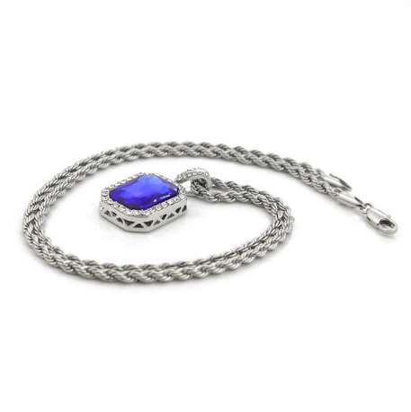 Vintage Golden Bling Iced Out Mini Stone Pendants Necklaces Men Women Charm Crystal Hip Hop Jewelry Gifts Chain