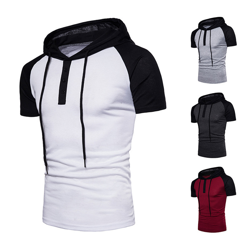 Raglan Sleeves Hooded Short-Sleeved T-Shirt Good Quality Top Tees Shirts Pullover Shirts For Men Hot Sale Summer New Brands Cotton Short, Black
Raglan Sleeves Hooded Short-Sleeved T-Shirt Good Quality Top Tees Shirts Pullover Shirts For Men Hot Sale Summer New Brands Cotton Short, Black