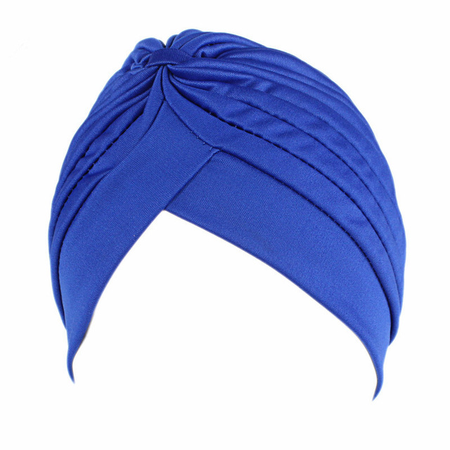 New Muslim Women Ruffle Solid Cotton Turban Hat Scarf Bandanas Cancer Chemo Beanies Headwear Head Wrap Cap Hair Loss Accessories