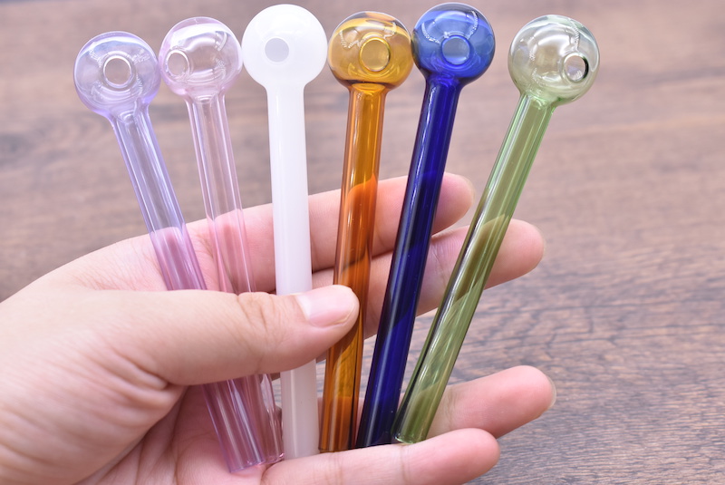 In Stock Pyrex Glass Oil Burner Pipe Hand smoking Pipes 10cm lenght 20mm ball Colorful Oil Burner pipe color dry herb pipe free shipping
In Stock Pyrex Glass Oil Burner Pipe Hand smoking Pipes 10cm lenght 20mm ball Colorful Oil Burner pipe color dry herb pipe free shipping