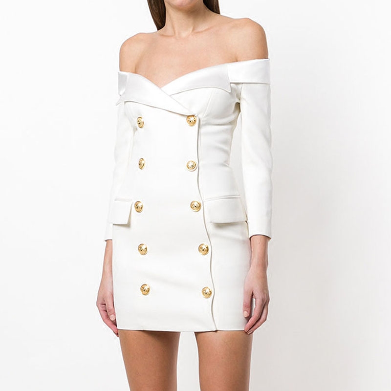 Black Cocktail Dresses Off The Shoulder Sexy Long Sleeve Formal Dress Party Evening Wear Women Clothes XS-XL In Stock Prom Gowns