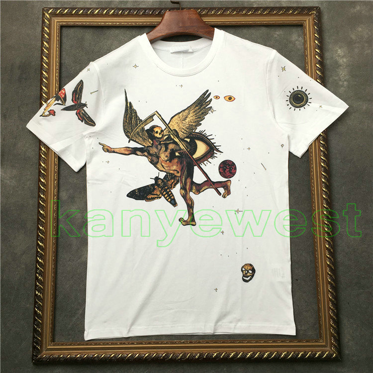 Designer luxury tag clothing mens t shirt skull print short sleeve cotton casual star tshirt Camiseta womens tee tops, Black
Designer luxury tag clothing mens t shirt skull print short sleeve cotton casual star tshirt Camiseta womens tee tops, Black