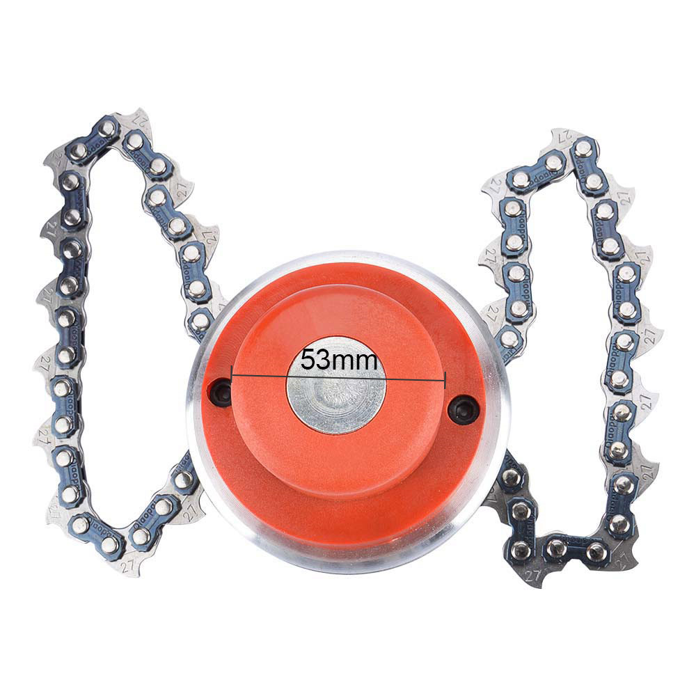 Garden nylon grass Trimmer head w/ manganese link chain for most all strimmer brush cutter grass clipper string slashing head