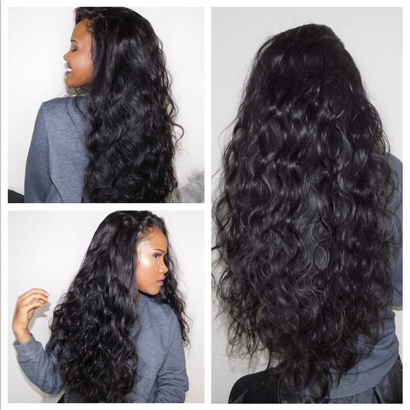 Body Wave Brazilian Remy Hair Full Lace Human Hair Wigs 130 Density 150 Density With Baby Hair Pre-plucked Hairline Bleached Knots