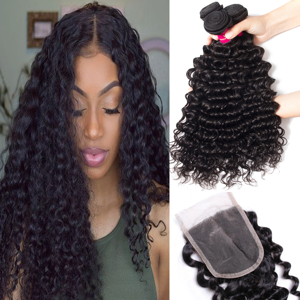 Brazilian Straight Body Wave Loose Wave Kinky Curly Hair Bundles With 4x4 Closure Unprocessed Brazilian Virgin Human Hair With Lace Closure, Deep wave
Brazilian Straight Body Wave Loose Wave Kinky Curly Hair Bundles With 4x4 Closure Unprocessed Brazilian Virgin Human Hair With Lace Closure, Deep wave