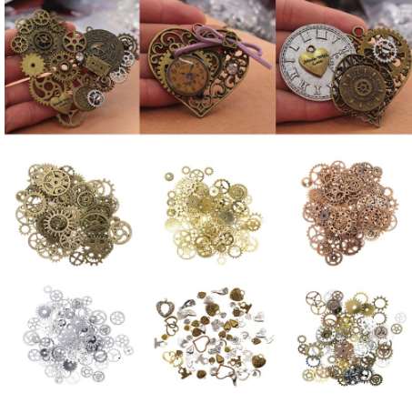 Steampunk Vintage Metal Mixed Gears Cog Wheel Charms Pendant Sets DIY Jewelry Accessories #226389
Steampunk Vintage Metal Mixed Gears Cog Wheel Charms Pendant Sets DIY Jewelry Accessories #226389
