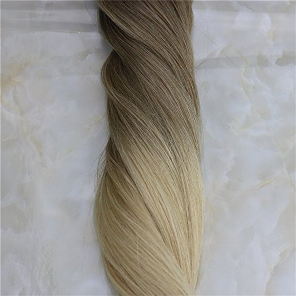 Tape in Ombre Hair Extensions PU Skin Hair Weft Balayage Color #8 Light Brown To #613 Blonde Color 50g 20pcs per Package