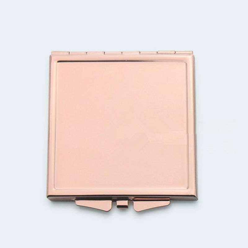 Square Compact mirror DIY Portable Metal cosmetic Foldable makeup mirror for gift fast shipping F1281