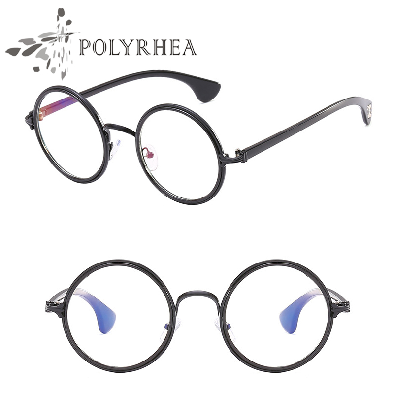 Fashion Luxury Optical Sunglasses Frames Ladies Round Vintage Classic Glasses Women Brand Designer Eyeglasses Alloy With box and c