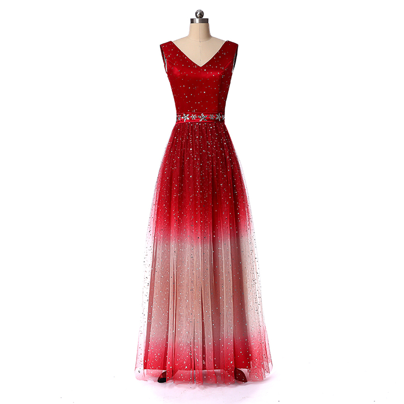 2019 New Sexy Long Gradient Evening Prom Dresses Chiffon A Line Beaded Plus Size Floor-Length Ombre Formal Party Gown QC1244, Red
2019 New Sexy Long Gradient Evening Prom Dresses Chiffon A Line Beaded Plus Size Floor-Length Ombre Formal Party Gown QC1244, Red