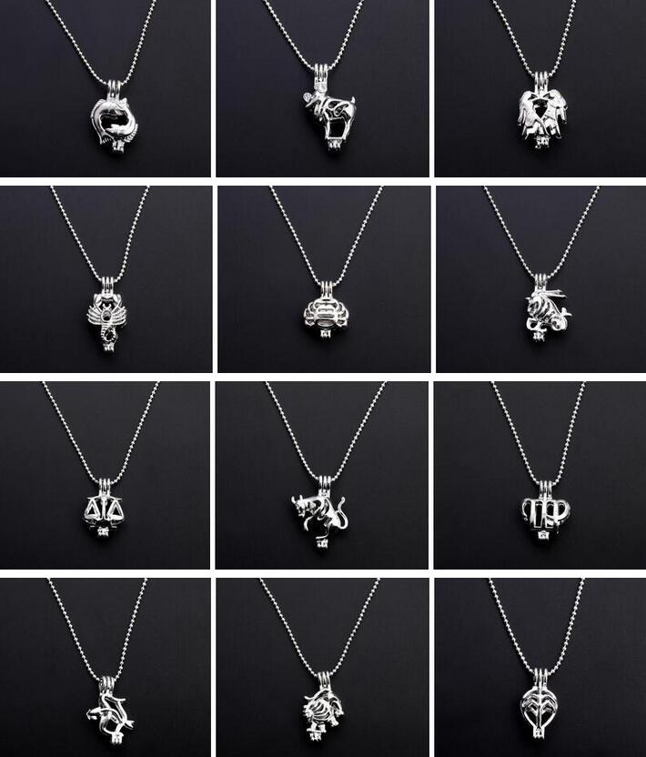 New Essential Oil Diffuser Cages Locket Necklace Hollow Out 12 Zodiac Signs Pendant Necklace DIY Pearls/Lava Stone Jewelry, Silver
New Essential Oil Diffuser Cages Locket Necklace Hollow Out 12 Zodiac Signs Pendant Necklace DIY Pearls/Lava Stone Jewelry, Silver
