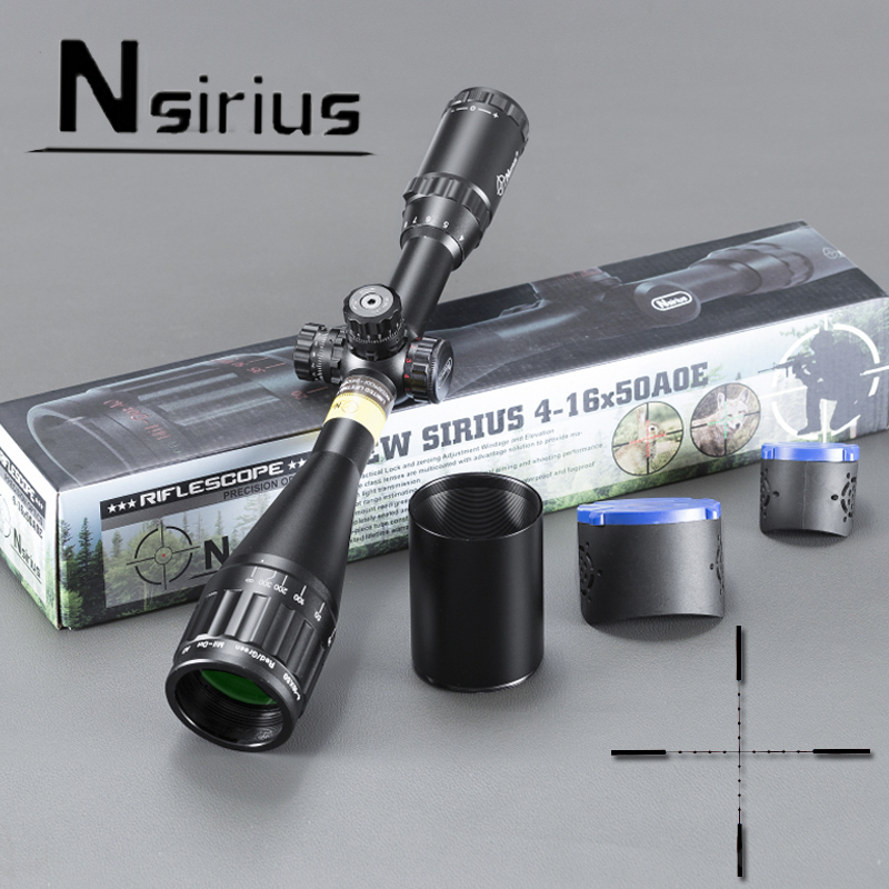 Nsirius Precision Optics 4-16X50 AOE Red & Green illuminated Mil Dot Rifle Scope Hunting Gun Scope with Sunshade and Mounting
Nsirius Precision Optics 4-16X50 AOE Red & Green illuminated Mil Dot Rifle Scope Hunting Gun Scope with Sunshade and Mounting