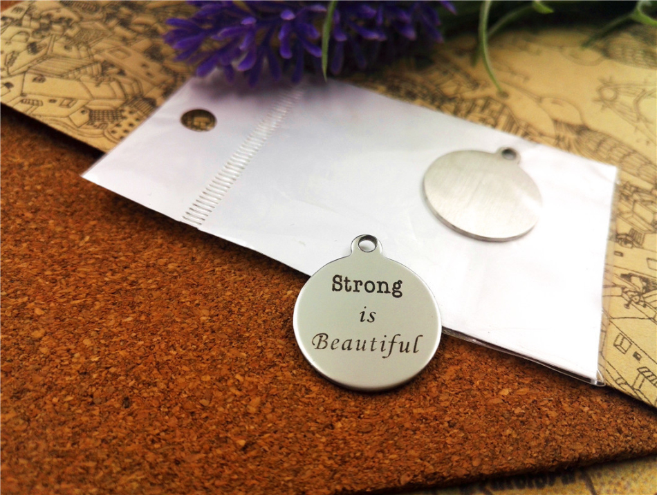 40pcs--"strong is beautiful"stainless steel charms more style for choosing DIY Charms pendants for necklace
40pcs--"strong is beautiful"stainless steel charms more style for choosing DIY Charms pendants for necklace