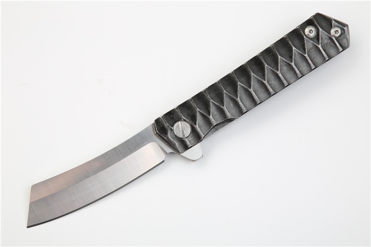 New Arrival Flipper Folding Blade Knife D2 Satin Blade Black Stone Wash Steel Handle Ball Bearing EDC Pocket Knives
New Arrival Flipper Folding Blade Knife D2 Satin Blade Black Stone Wash Steel Handle Ball Bearing EDC Pocket Knives