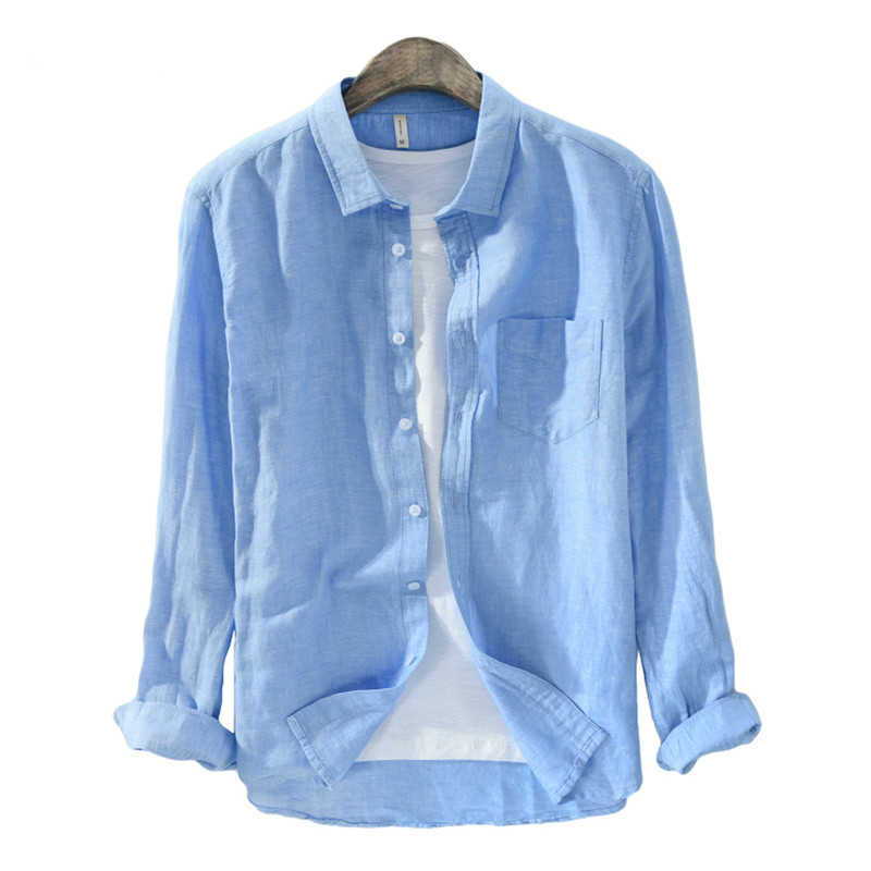 Titmsny Men Cotton and Linen Casual Slim Shirt Streetwear Long Sleeve Solid Color White Blue Shirts High Quality 2018 Fashion, Light blue
Titmsny Men Cotton and Linen Casual Slim Shirt Streetwear Long Sleeve Solid Color White Blue Shirts High Quality 2018 Fashion, Light blue