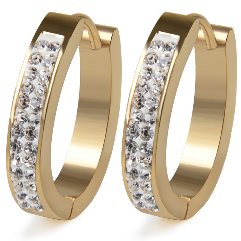 BC Silver Gold Colors Crystal Stainless Steel Earrings Rhinestone Stud Earrings For Women Fashion Jewelry Girl gift, Golden;silver
BC Silver Gold Colors Crystal Stainless Steel Earrings Rhinestone Stud Earrings For Women Fashion Jewelry Girl gift, Golden;silver