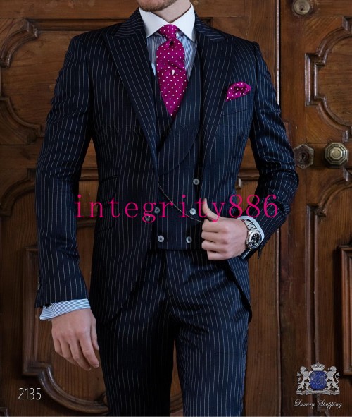 New Fashion Red 3 Piece Suit Men Wedding Tuxedos Handsome Groom Tuxedos Excellent Men Business Dinner Prom Blazer(Jacket+Pants+Tie+Vest) 481