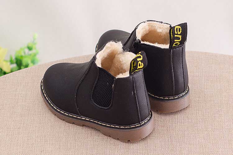 Kids Ankle Boots Girls Boys Fashion Boots With Velvet Warm Autumn Martin Boots Children Winter Shoes Footwear #47