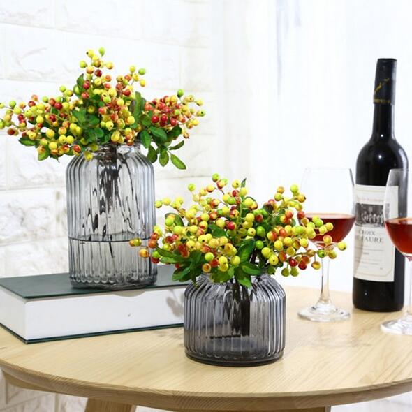 Artificial Christmas Berries Simulation Fruit Berry Flower Branch Foam Fruits Christmas Decorative Wedding Home Party DIY Decor