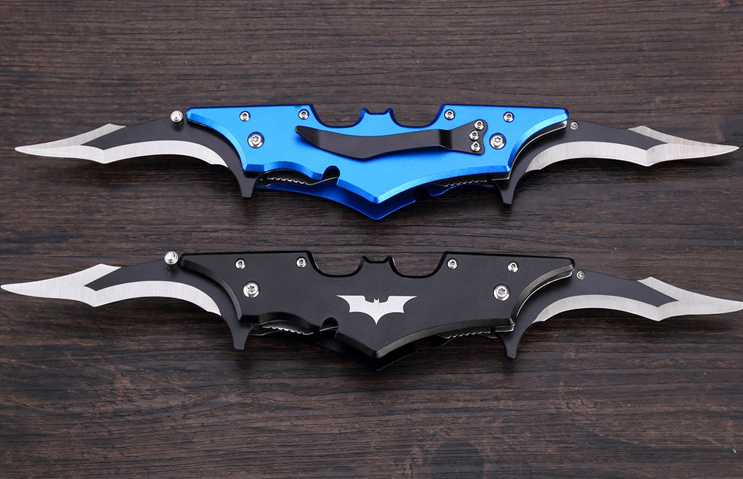 double blade Bat shape Camping Hunting Survival Knife Clasp EDC Tools Outdoor high hardness curved blade folding gift knife wholesale
double blade Bat shape Camping Hunting Survival Knife Clasp EDC Tools Outdoor high hardness curved blade folding gift knife wholesale