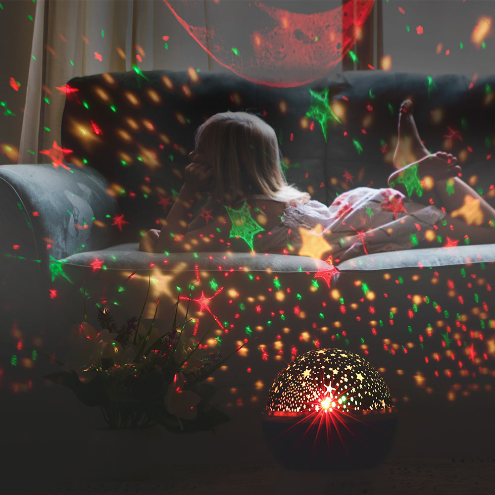 Child projector music Night Light Projector Spin Starry Star Master Kids Baby Sleep Romantic Led USB Projection Lamp