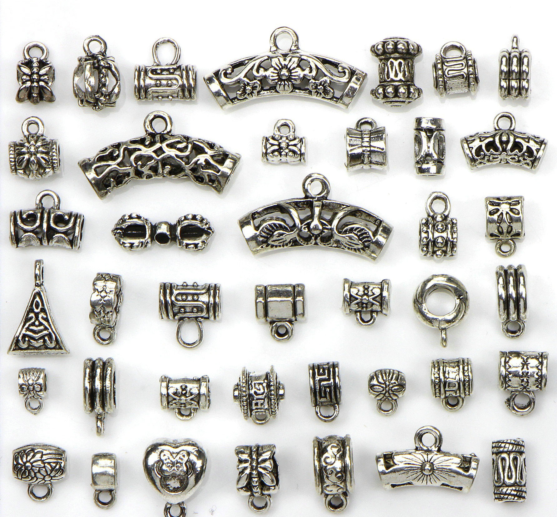 Bead Mix 40 Styles Antique Silver Plated Alloy Big Hole Charms TUBE Spacer Beads fit bracelet DIY Necklaces & Pendants charms Beads, Black
Bead Mix 40 Styles Antique Silver Plated Alloy Big Hole Charms TUBE Spacer Beads fit bracelet DIY Necklaces & Pendants charms Beads, Black