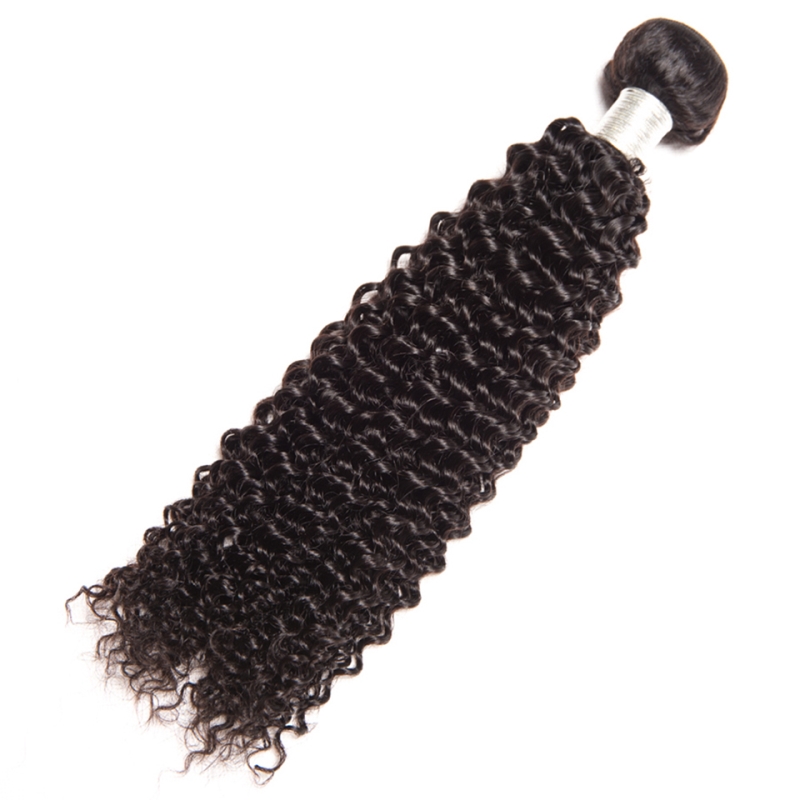 Brazilian Human Hair 4 Bundles Kinky Curly Hair Wefts Yirubeauty Peruvian Virgin Hair Products Weaving Natural Color 10-30inch