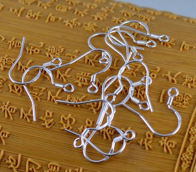 Mark 925 Silver Earring Hooks Earring Ear Hook DIY Jewellery Findings DIY Earrings accessories 1000pcs=500 pairs Size 18mm