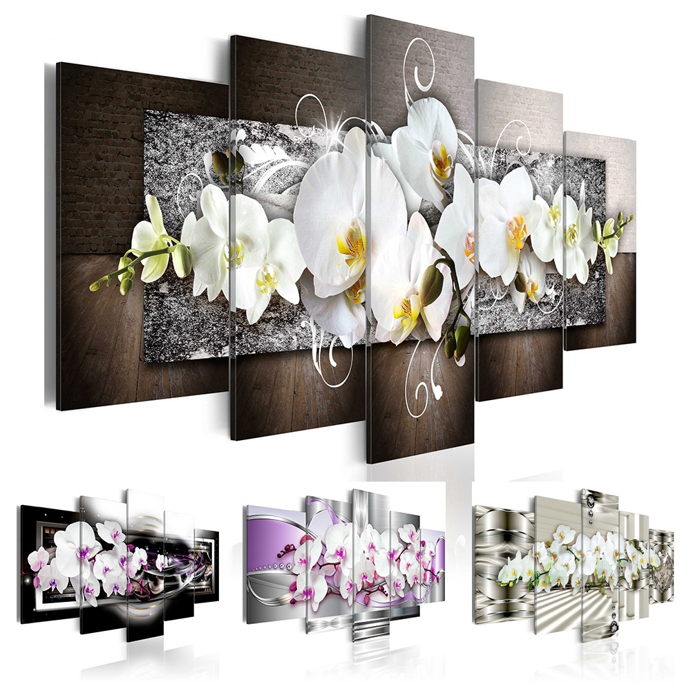 ( No Frame ) Canvas Print Modern Fashion Wall Art the Flower for Home Decoration Choose Color & Size