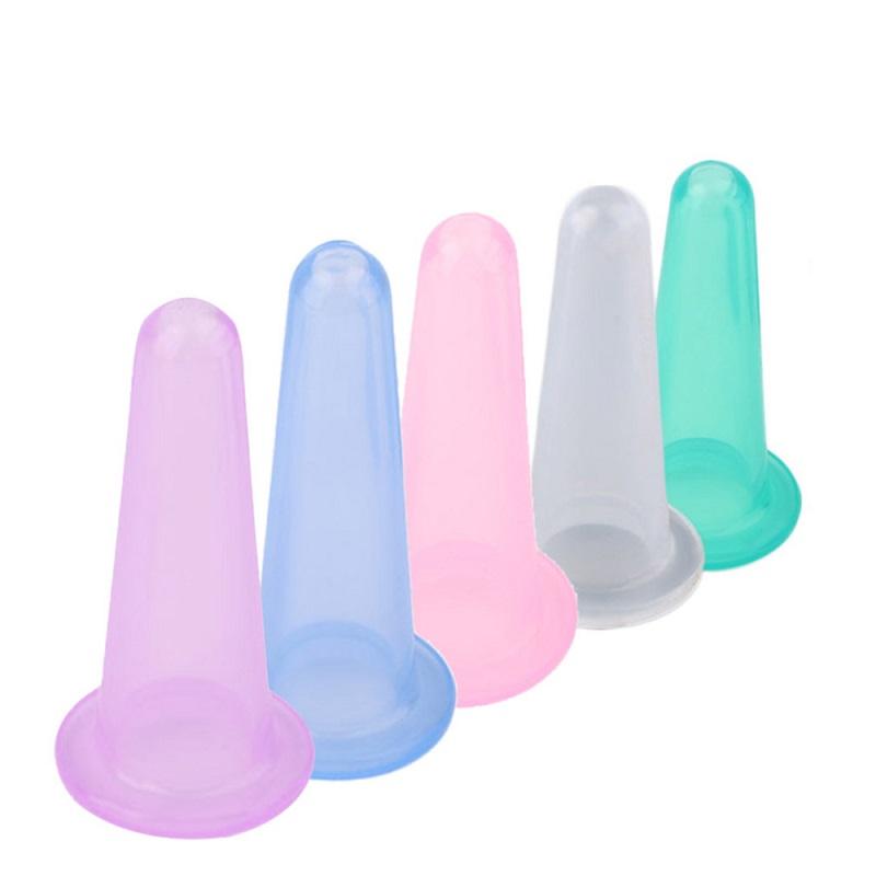 High Quality Silicone Vacuum Cups Full Body Facial Cupping Back Massager Body Slimming Massage 6 Pcs Set