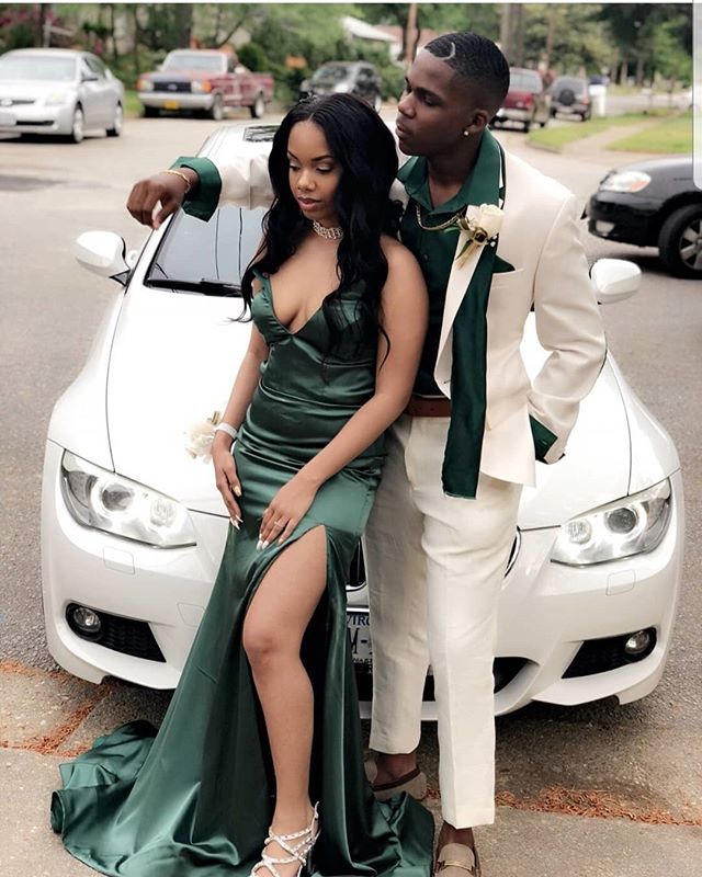 High Leg Slit Evening Party Dresses for Girls Sweetheart Green Satin Simple Long Prom Dresses Sexy Graduation Gowns, Black
High Leg Slit Evening Party Dresses for Girls Sweetheart Green Satin Simple Long Prom Dresses Sexy Graduation Gowns, Black