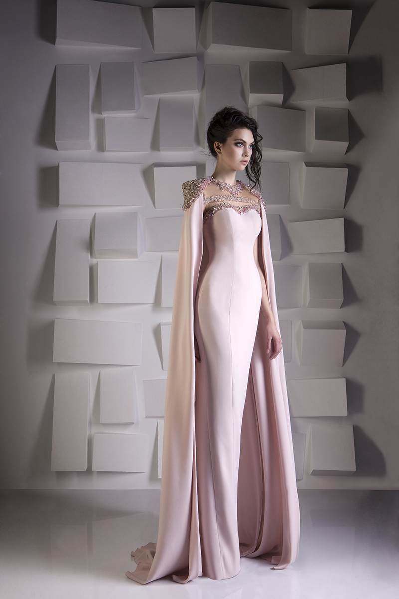 2019 Mermaid Prom Dresses With Cape Luxury Beads Crystals Sequined Satin Floor Length Evening Dress Jewel Neck Plus Size Arabic Gowns Wrap