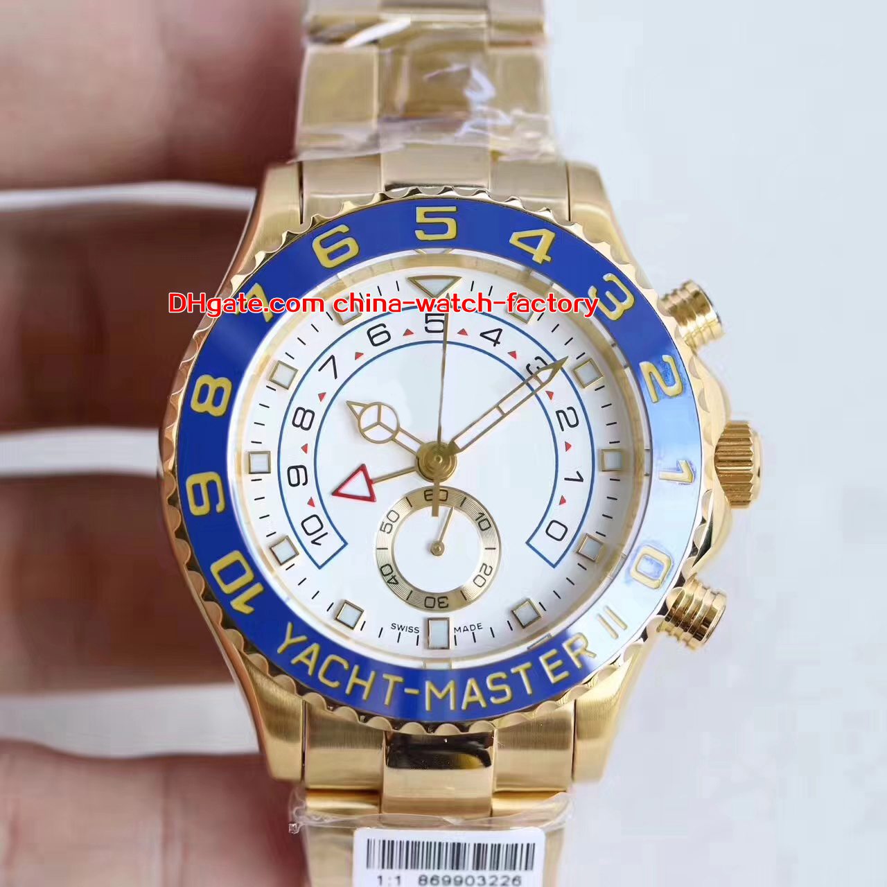 6 Style Super Quality JF Version 44mm 116680 116681 116688 116689 18k Yellow Gold Swiss ETA 7750 Movement Chronograph Mens Watch Watches
6 Style Super Quality JF Version 44mm 116680 116681 116688 116689 18k Yellow Gold Swiss ETA 7750 Movement Chronograph Mens Watch Watches