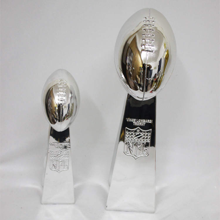 34cm American Football League Trophy Cup The Vince Lombardi Trophy Height replica Super Bowl Trophy Rugby Nice Gift2810554224R