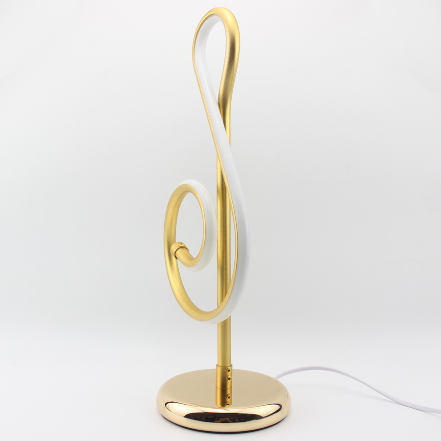 Eu-Style Decor Musical Notes Table Light Bedside Bedroom Table Lamp Home Decoration Light