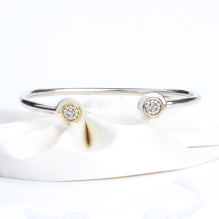 Real 925 Sterling Silver Bangle Signature With Crystal Open Bracelet Bangle for pandora Women Bead Charm DIY Jewelry
Real 925 Sterling Silver Bangle Signature With Crystal Open Bracelet Bangle for pandora Women Bead Charm DIY Jewelry